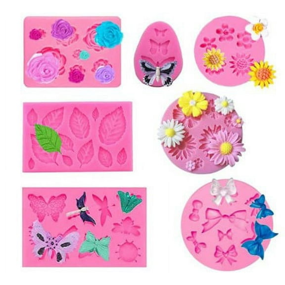 Fondant Silicone Molds,Mermaid,Shell,Seaweed,Coral Silicone Mold for Theme Cake Cookie Chocolate Candy Making