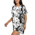 thumbnail image 3 of Womens Pajama Sets With Pocket, Labrador Retriever Dog No.1001 Lounge Sets Short Sleeve Sleepwear PJ Sets for Women, 3 of 6