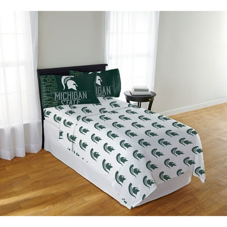 Michigan State Embroidery - NCAA Michigan State Spartans Affiliation Full Sheet Set, 1 Each