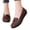 #4 Brown, variant on Women's Flat Loafers 2026 Casual Fashion Elegant Slip On Cross Strap Round Toe Solid Color Shoes Comfortable Cushioned Thick Insole Dressy Walking Office Work Daily Shoes Black Size 43