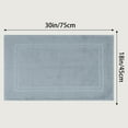 thumbnail image 7 of Unique Bargains Washable Cotton Bath Rugs Quick Dry Floor Carpet Shower Mat Gray, 7 of 7
