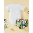 thumbnail image 2 of Zehjuhan Baby Kid's 1st Birthday Outfits, Infant Boy "Wild One" Print Romper Bodysuit & Shorts Set, Cake Smash Party Clothes, 2 of 7