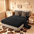 thumbnail image 3 of Manfei Leopard Print 7-Piece Twin Bedding Sets,Wild Animal Bedding Comforter Set,Cheetah Pattern Sheet Sets For Girl Kids,Breathable Home Decor Reversible, 3 of 8