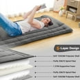 thumbnail image 6 of Huloretions Japanese Floor Mattress Futon Mattress,Tatami Mat Sleeping Pad Foldable Roll Up Mattress,Boys Girls Dormitory Mattress Pad Kids Floor Lounger Pillow Bed Kids Floor Play Mat,Twin/Full Size, 6 of 6