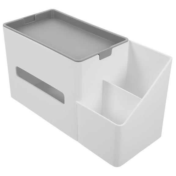 unbranded  Remote Control Storage Box Basket Tissue Boxes Baskets Desktop Stand Holder Grey