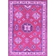 thumbnail image 1 of Ahgly Company Indoor Rectangle Geometric Purple Traditional Area Rugs, 8' x 10', 1 of 4