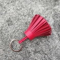 thumbnail image 4 of tredstone Keychain Decorative Keyring Leather Pendant Tassel Handmade Handicraft Key Chain Hanging Decoration Holder Purse Wallet Red, 4 of 6