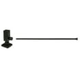 thumbnail image 3 of Westbrass D1338QSL-62 Qubic Trap 1/4-Turn Pedestal Sink Supply Kit with Bull Nose Riser lines and Square Angle Stop Valves, Matte Black, 3 of 10
