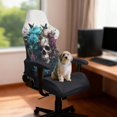 thumbnail image 3 of SCRAWLGOD Skull Floral Butterfly Print Gaming Chair Cover with Armrest Covers Stretch Universal Furniture Protector Breathable Gaming Chair Slipcover, 3 of 9