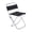 Black, variant on Partheme Outdoor Folding Chair Barbecue Fishing Chair, Portable Rest Chair Small Folding Stool Travel Angling Chair with Backrest, Black