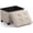 Beige, variant on Ornavo Home Storage Ottoman Small Rectangle Ottoman with Legs, Foot Rest Stool Seat, Load up to 600 LB, for Living Room, Bedroom, Home Office, Dorm - 12 x 16 x 12, Beige