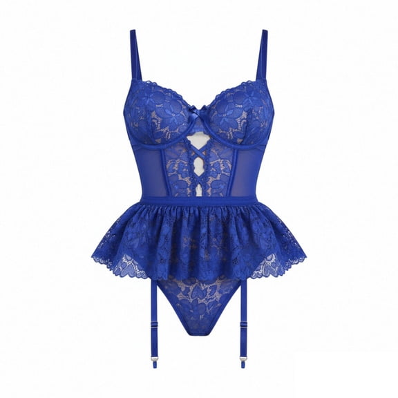 Levmjia Women Lingerie Set Lace Bodysuit One Piece Teddy Romper Comfortable Stretchy Underwear For Date Night And Special Occasions