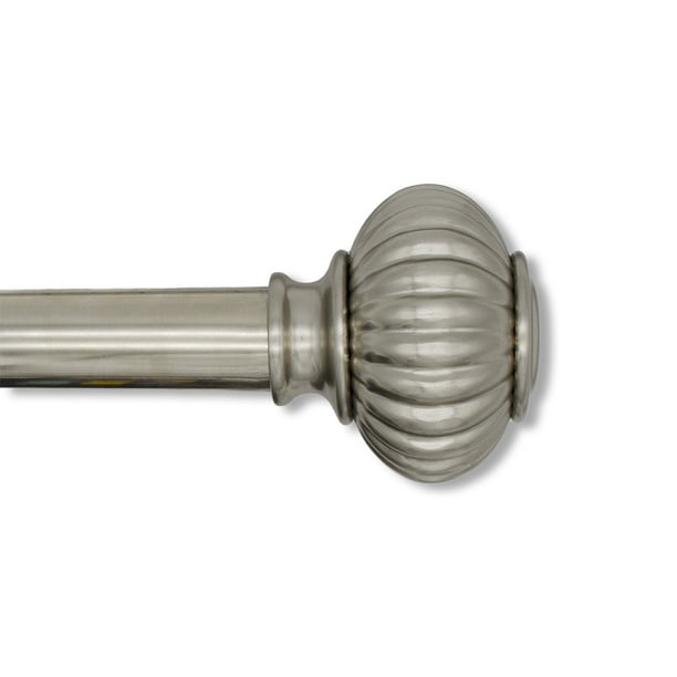 Better Homes & Gardens 1" Plated Brushed Nickel Knob, Single Drapery