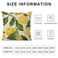 thumbnail image 5 of SHANXI Throw Pillow Covers Lemons Fruit Leaves Yellow Pillow Cases Waist Lumbar Cushion Cover Sofa Home Decorative Rectangle  18x18in, 5 of 5