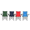 thumbnail image 2 of Chaise d'Extérieur Pliante Portable en Alliage d'Aluminium et Oxford avec Sac de Rangement - Options Rouge, Vert, Bleu, Camouflage, Bleu Foncé, Noir - Dépliée 31.5x18.9x17.1 Po, Pliée 31.5x5.9 Po, Poids Léger 4.2 Lb, 2 of 7