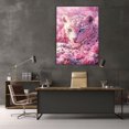 thumbnail image 5 of Mudket Framed Pink Leopard Wall Art, Jeweled Leopard Canvas Print, Cute Trendy Animal Decor for Girls Bedroom Living Room - 12"L x 8"W, 5 of 10
