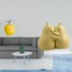 thumbnail image 2 of Escultura de fruta de , adorno coleccionable, estatua de mesa, decoración geométrica para festivales, oficina, soporte para libros con forma, 2 of 8