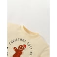 thumbnail image 4 of Kid Baby Spring Autumn Pullover Long-Sleeved O-Neck Letter Gingerbread Man Print Sweatshirt for Boys Girls, 4 of 9