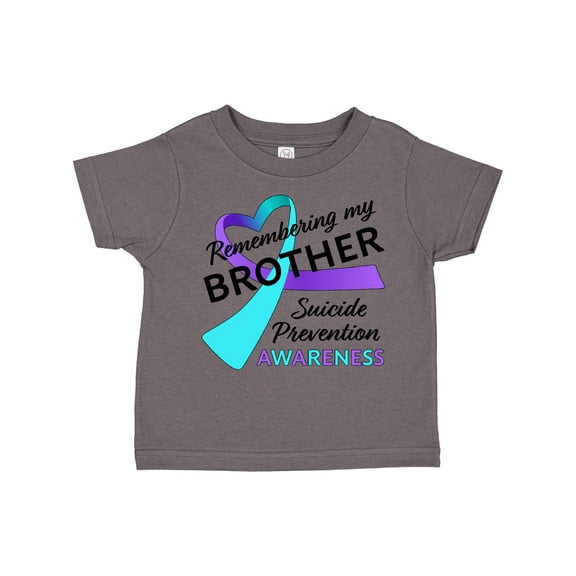 Inktastic Remembering my Brother- suicide prevention awareness Boys or Girls Toddler T-Shirt