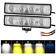 thumbnail image 1 of Faros Auxiliares Focos Led Doble Color Estrobo Moto 60w, 1 of 8