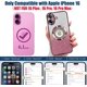 thumbnail image 2 of Funda magnética con purpurina para iPhone 16, compatible con MagSafe, protección total, delgada, a prueba de golpes y arañazos, con protector de lente de cámara y red antipolvo para mujer, 2 of 7