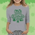 thumbnail image 2 of MuXiKeJi Clothes St Patrick's Day T-Shirt Toddler Boy Clover Shamrock Shirt Cotton Long Sleeve Raglan Kid Irish Saint Tee Top, 2 of 4