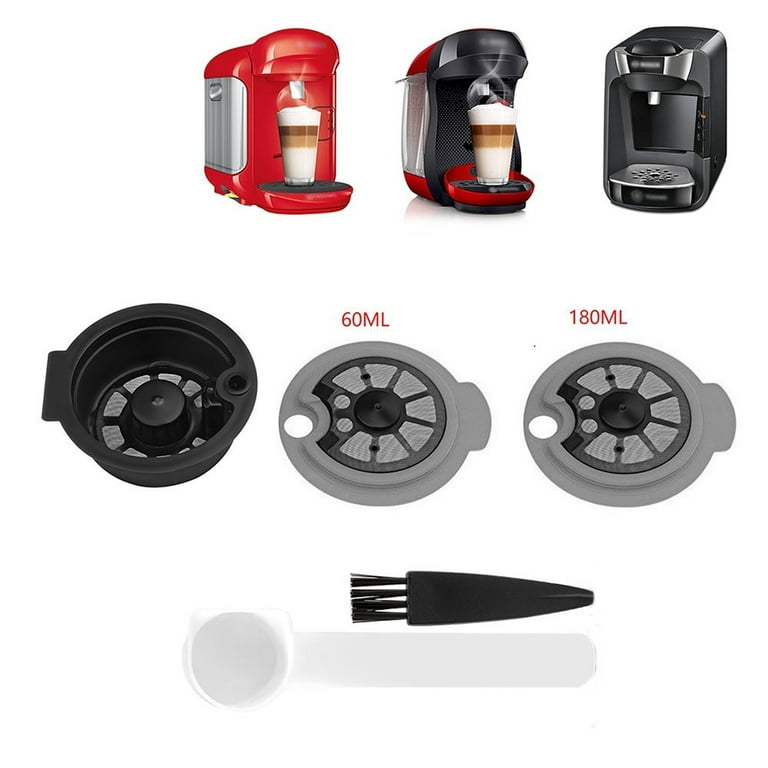 Refillable Coffee Capsules, Stainless Steel Coffee Pods Compatible with  Tassimo Machines (Small-60ml)