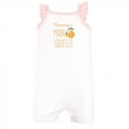 thumbnail image 5 of Hudson Baby Infant Girl Cotton Rompers, Citrus Orange, 0-3 Months, 5 of 5