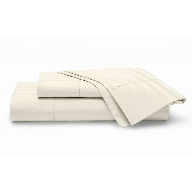 Chaps Home Ivory Damask Stripe Cotton Sheet Set Queen Bed ...