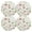Red, variant on Ryvnso Mushrooms and Leaves Round Plate Mats Dining Table Placemat Set of 4 for Holiday Decoration