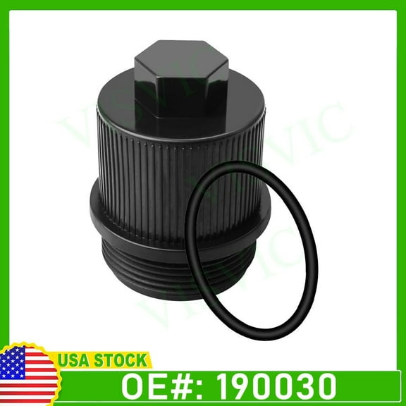 Drain Plug Cap Assembly Replaces 190030 Fits for Pool and Spa Filter with O-Ring