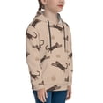 thumbnail image 3 of Fotbe Leopard Print Pattern Youth Pullover Hooded Sweatshirt, Boys Hoodie, Kangaroo Pocket Hoodie for Kids Girls -Medium, 3 of 6