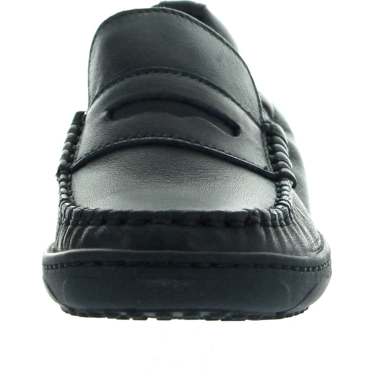 Naturino Black Leather Slip-On Loafers Naturino Kids Polo Slip On Dress Casual Slip On Loafers  main image 3