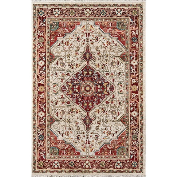 Momeni  Lenox Traditional Medallion Area Rug 7'6" x 9'6" 8' x 10' Indoor Rectangle Traditional