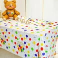 thumbnail image 3 of Happy Birthday Tablecloths, Colorful Balloons Confetti Happy Birthday Tablecloths for Party Decoration Supplies, Disposable waterproof tablecloth 108 x 54-inch 6pcs, 3 of 7