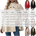 thumbnail image 5 of EANJE Women's Short Fleece Blend Coat, Collared Long Sleeve Relaxed Fit Jacket, Solid Color Casual Outerwear for Autumn Winter Shopping Black M, 5 of 5