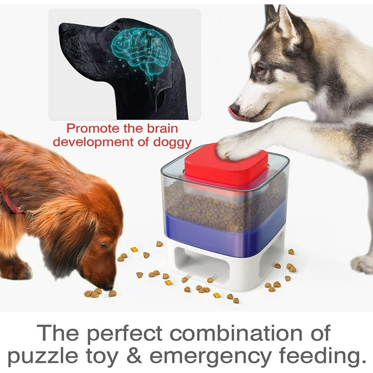 Square Dog Puzzle Toy Dogs Brain Stimulation Mentally Stimulating Toys  Puppy Train Food Dispenser Interactive Game For Training Chewer Big Dog  Bowl
