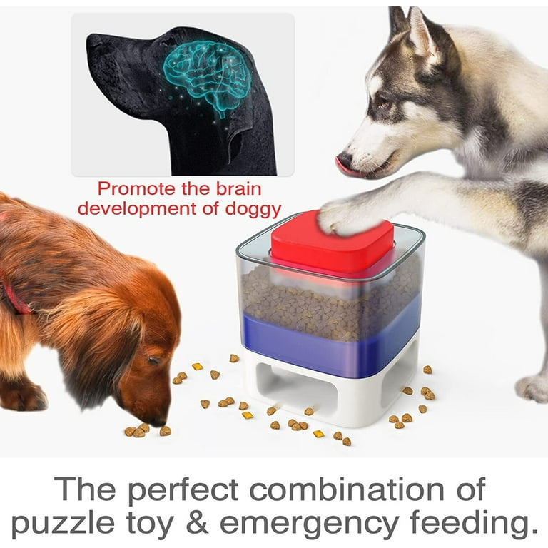 Square Dog Puzzle Toy Dogs Brain Stimulation Mentally Stimulating Toys Puppy Train Food Dispenser Interactive Game for Training Chewer, Size: One Size