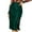 Green, variant on Lovskoo 2024 Women's High Waist Sequin Skirt Front Slit Bodycon Fit Stretch Sparkly Rhinestone Work Midi Skirts Red