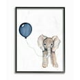 thumbnail image 2 of The Kids Room by Stupell Baby Elephant with Blue Balloon Framed Wall Art by Daphne Polselli, 2 of 5