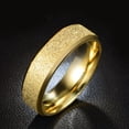 thumbnail image 6 of Frosted Stainless Steel Ring 6mm Unisex Band Gift Box, 6 of 6