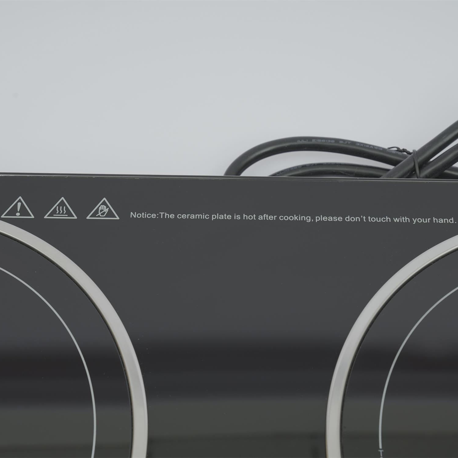 WUZSTAR Double Cooktop Cooker Electric Digital Touch Countertop Burners 110V