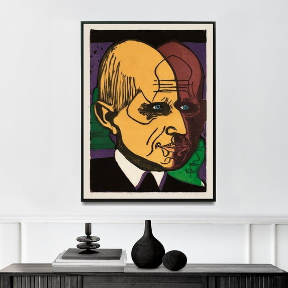 Head of Dr. Bauer - 1933 | Ernst Ludwig Kirchner | Premium Fine Art Print | 20th Century German | Expressionism | Portrait