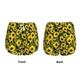 thumbnail image 3 of Rateoe Sunflowers In Vintage Printed 2 in 1 Women's Workout Shorts for Athletic Gym Running Shorts with Phone Pockets-Medium, 3 of 7