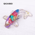 thumbnail image 2 of CxhicLuv Natural Crystal Fish Decoration, Gravel Glue Design, Ideal for Home, Car Interiors, Exquisite & Durable, Suitable for Crystal Enthusiasts, Decor Lovers, 2.6x1.4 Inches, 2 of 3