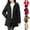 Black, variant on TKLPEHG Winter Jacket Women Puffer Coat Warm Puffer Jacket Thicken Coats with Hood Long Sleeve Streetwear with Pockets (Black,L)