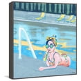 thumbnail image 6 of Bow in the Pool Floater Framed Painting Print on Canvas, 6 of 6