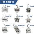 thumbnail image 2 of Etiquetas de identificación para mascotas GoTags de acero inoxidable para perros y gatos, texto de 8 líneas, 2 of 7