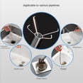 thumbnail image 5 of Kitchen Sink Cleaning Pipe Plunger and Sinks Sewer Toilet Unclogging With Grab Handle Factory Supply Four-jaw Pickup Unblocker, 5 of 6