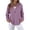 Light Purple, variant on Women Waffle Knit Tops Henley Shirts Long Sleeve V Neck Solid Color Casual Tunic Womens Work Tops